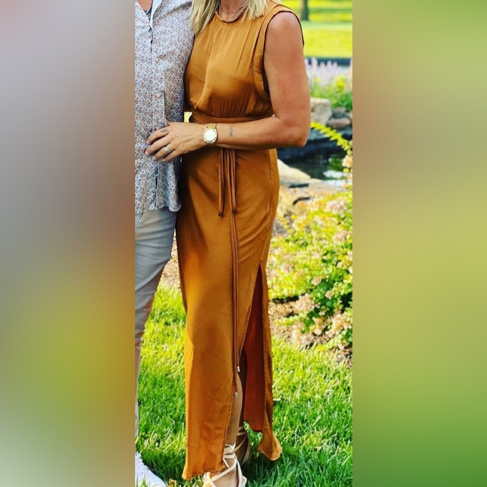 2 piece by free people. Silk long skirt and top. - Picture 8 of 8